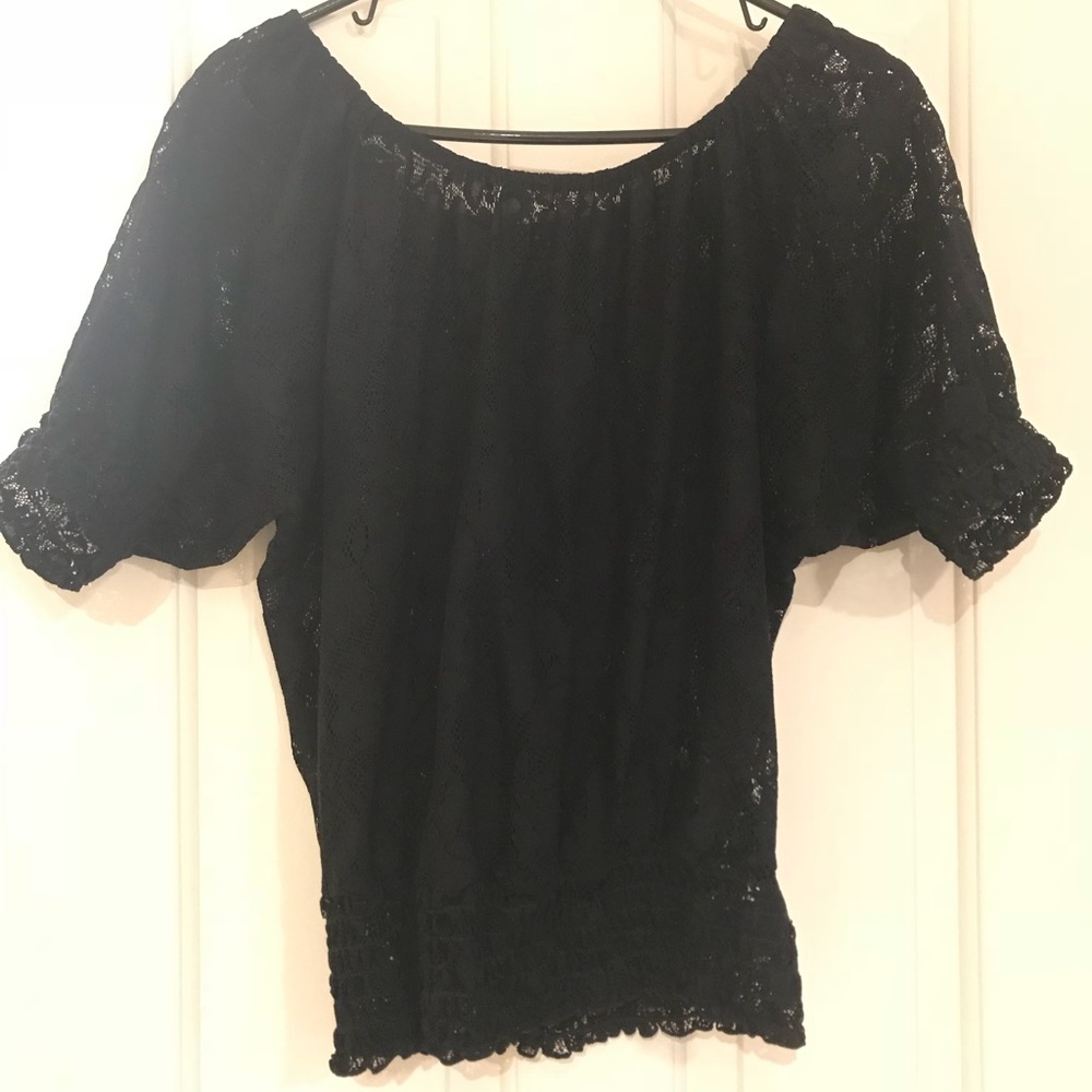 Black Lacey Top